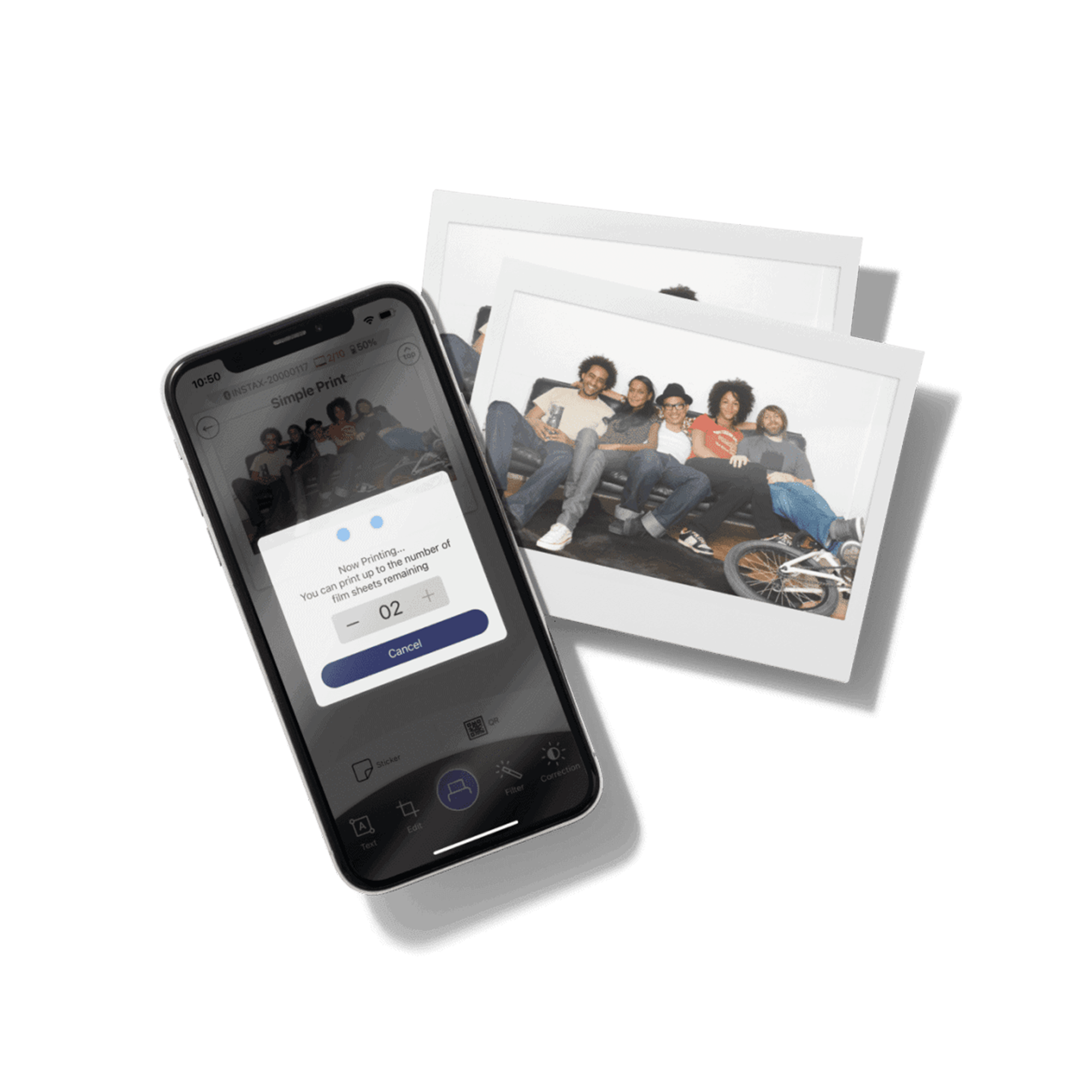 Fujifilm Instax Link Wide Smartphone Printer - Print Photos Instantly from Phone, Mocha Gray | Perfect for Travel, Parties & Scrapbooking