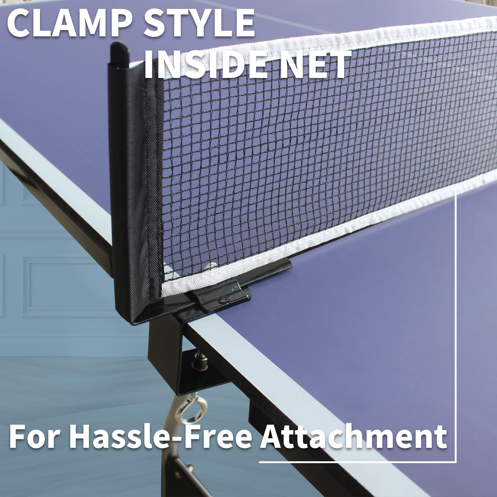 Premium Foldable & Portable Ping Pong Table Set - Indoor/Outdoor Table Tennis for Home, Office, Backyard, and Party Games | KOZYSFLER