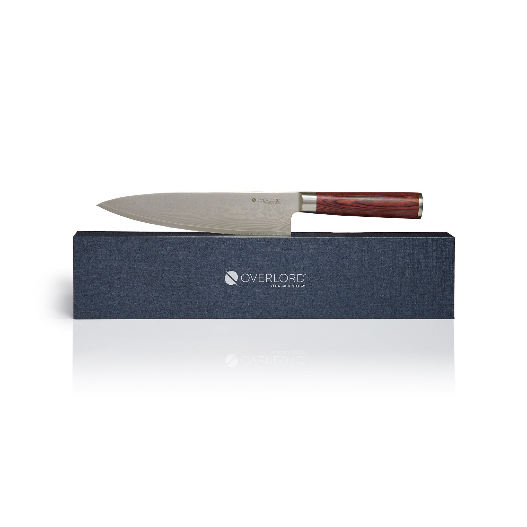 OVERLORD™ 8 Inch Professional Chef Knife - Razor Sharp Japanese Steel Blade with Ergonomic Pakkawood Handle for Kitchen, Cooking, Slicing Meat & Vegetables