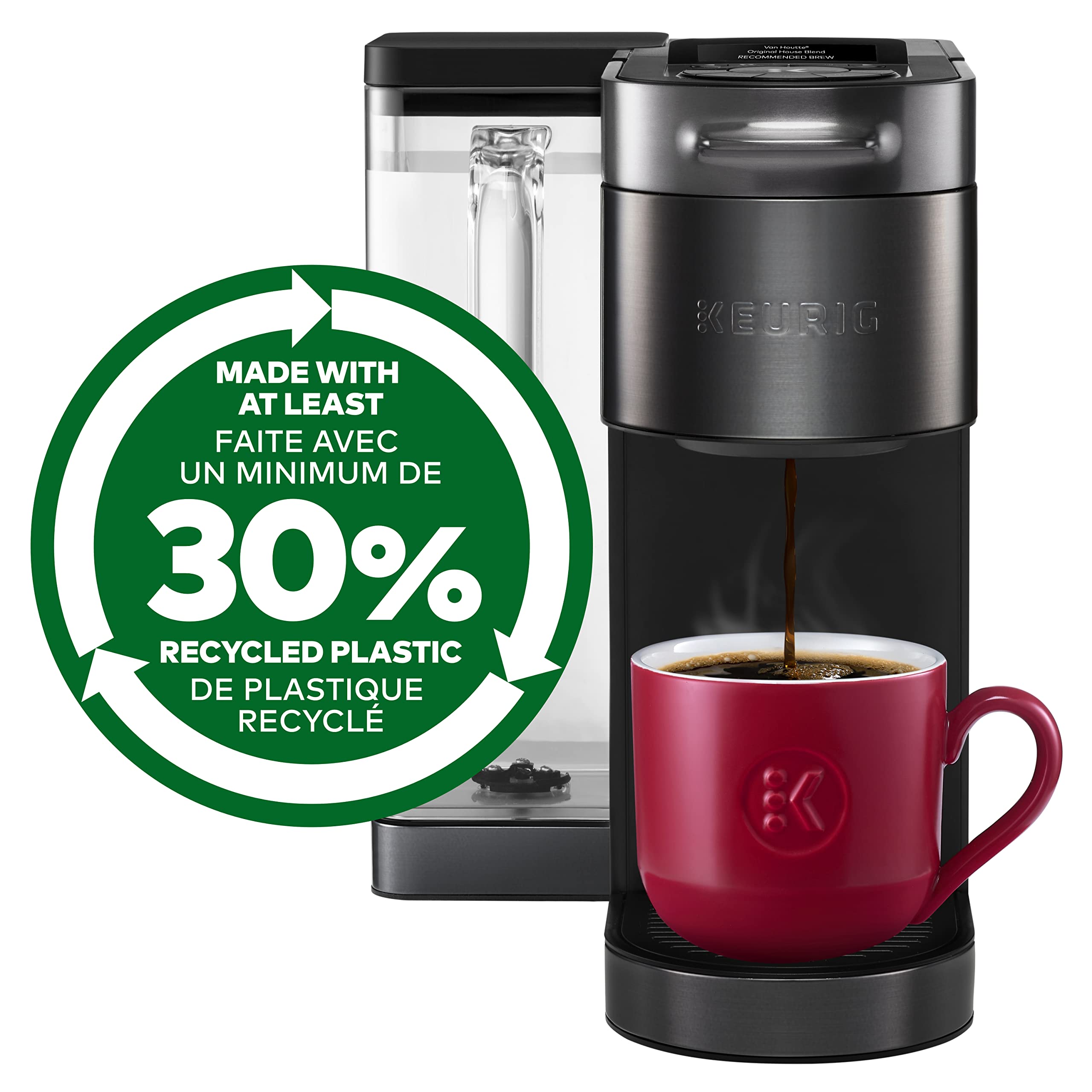 Keurig K-Supreme Plus SMART Single Serve K-Cup Pod Coffee Maker with WiFi Connectivity & App Control, Black - Perfect for Home, Office & Small Business Use