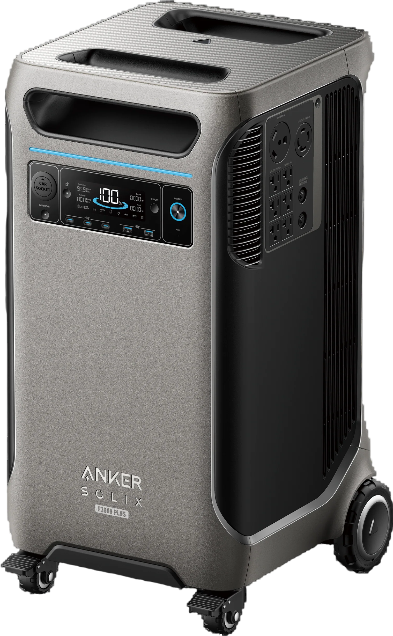 Anker SOLIX F3800 Plus 3840Wh 6000W Portable Power Station - Solar Generator for Home Backup, Camping & Outdoor Adventures
