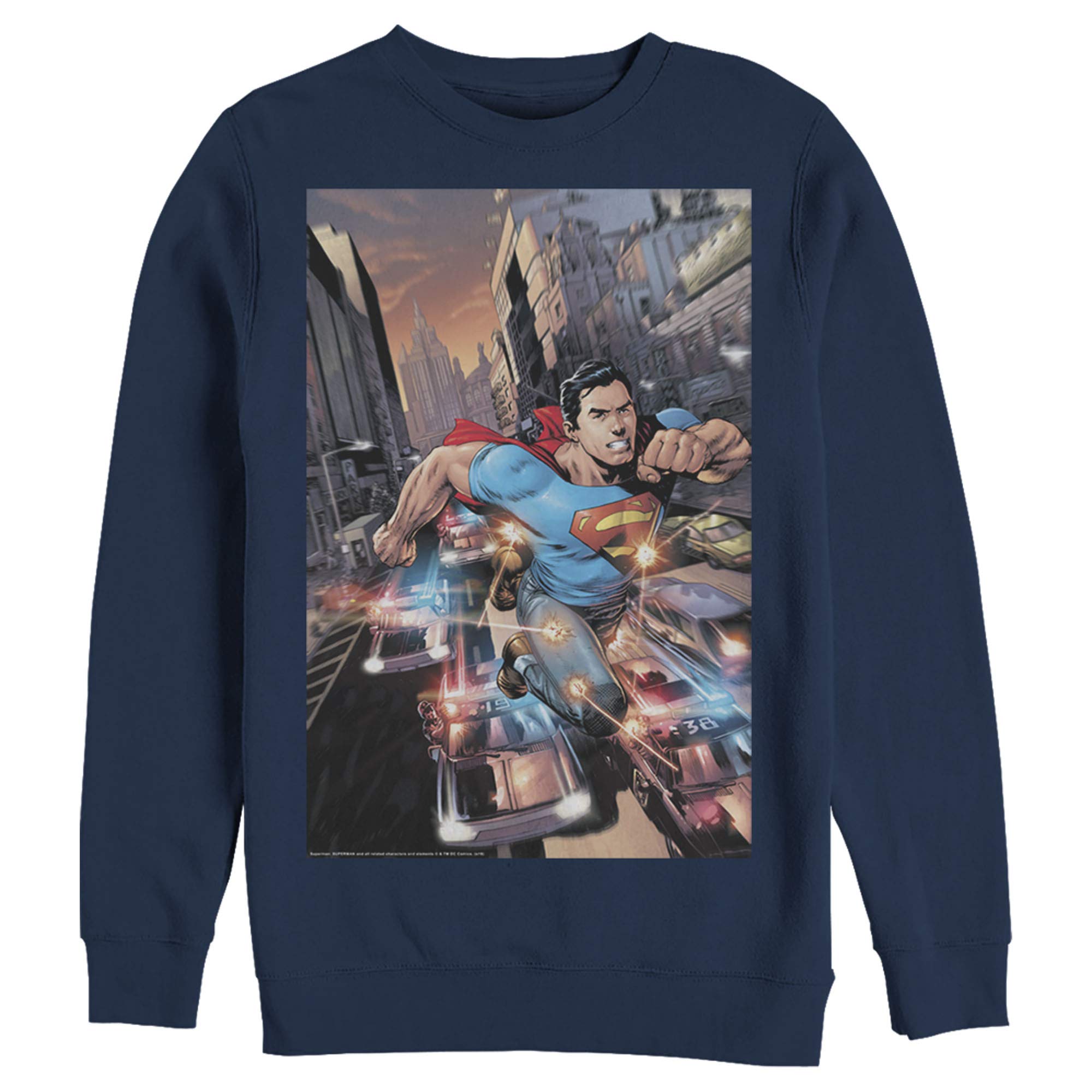 Men's Superman Glimmer Sweatshirt - Hidden Hero Design for Casual Wear