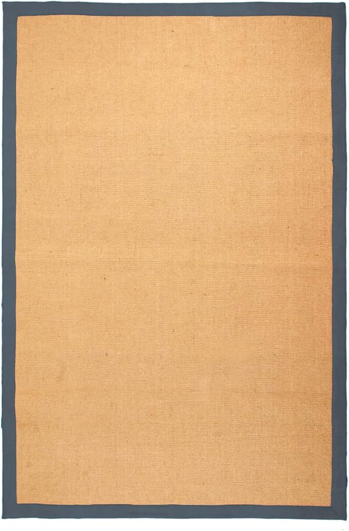 Natural Classic Jute Indoor Area Rug - Eco-Friendly Handwoven Floor Mat for Living Room, Bedroom & Dining Area | Soft & Durable Home Decor