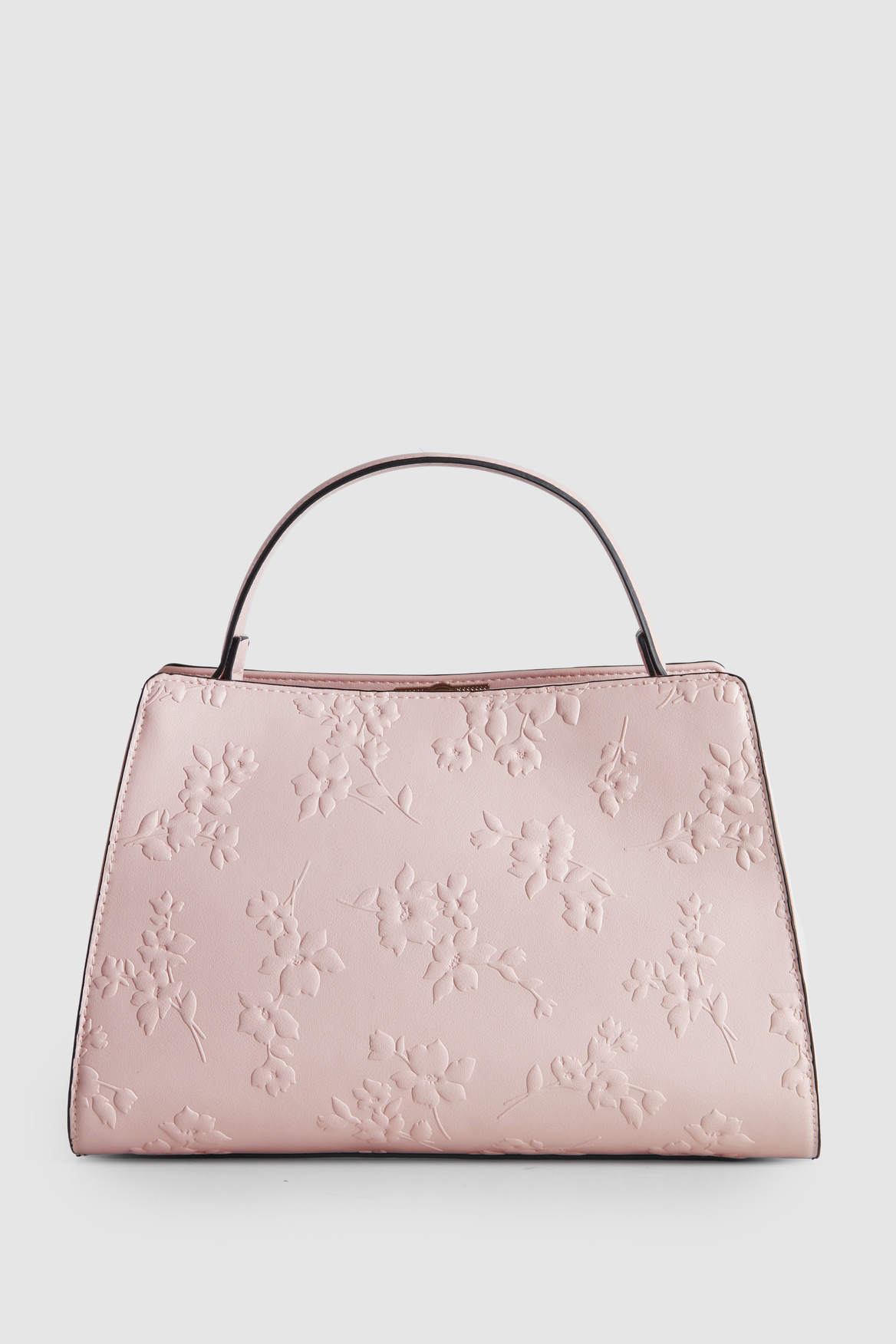 Stylish Posy Embossed Canvas Tote Bag for Women - Fashionable Large Shoulder Bag for Work, Travel & Shopping - Durable Eco-Friendly Reusable Grocery Bag