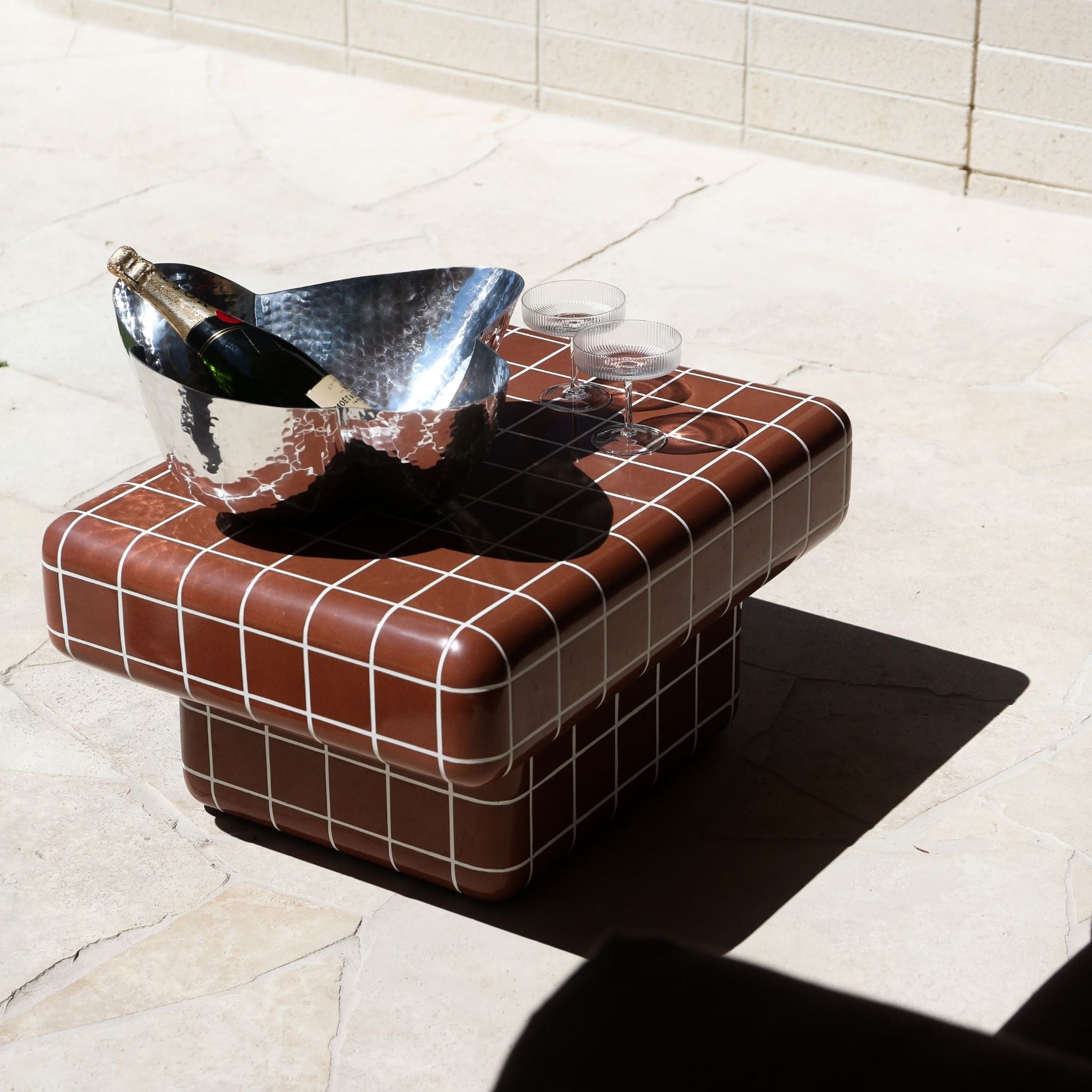 TOM DIXON Cloud Bowl Aluminum Ice Bucket - Modern Wine Chiller & Cocktail Serving Bowl for Home Bar, Parties & Wedding Decor
