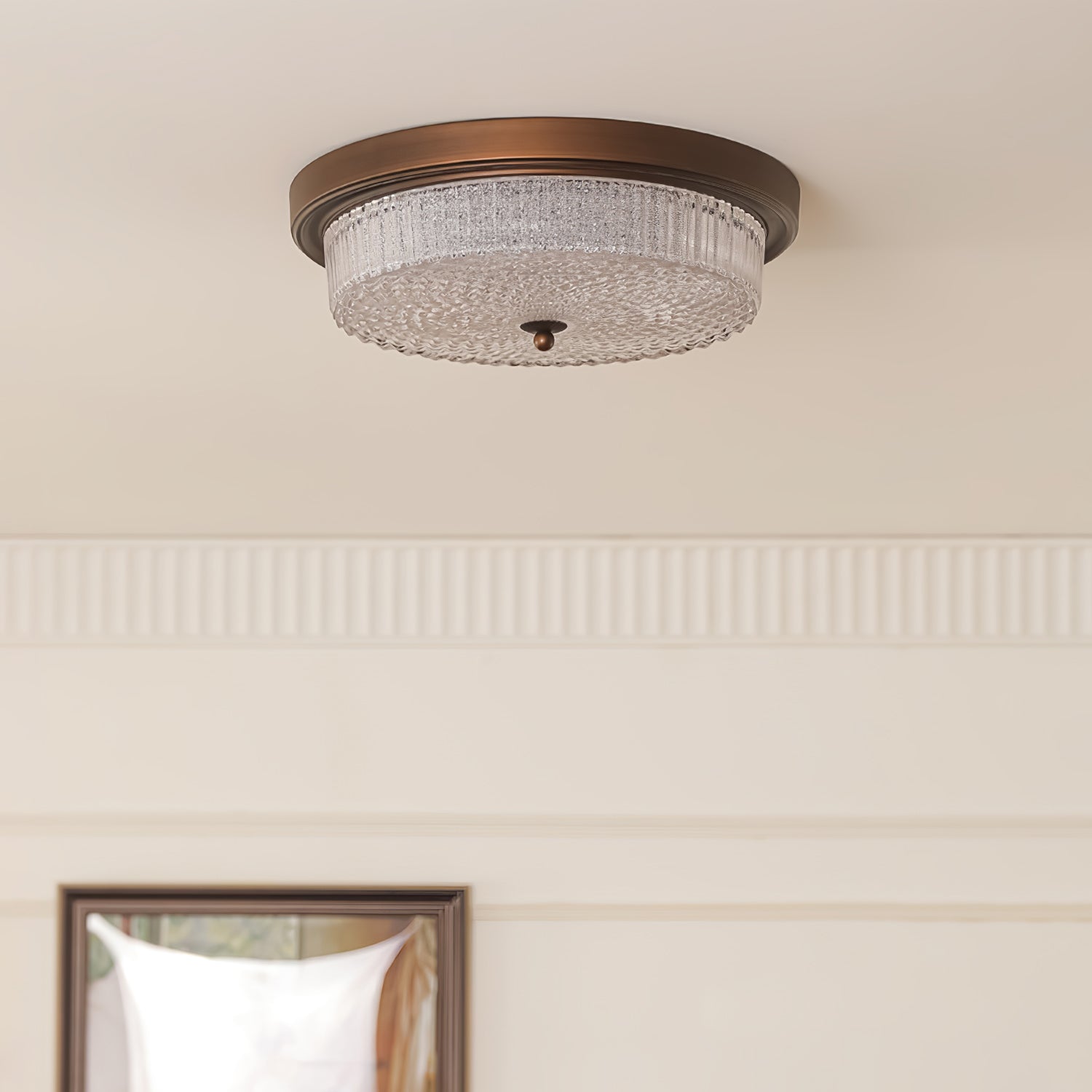 Modern Fabula Ceiling Lamp - Stylish LED Flush Mount Light Fixture for Living Room, Bedroom & Kitchen - Energy Efficient Indoor Lighting Solution