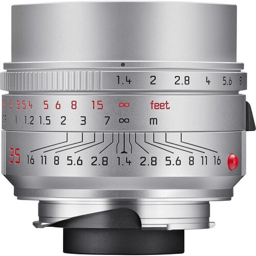 Leica Summilux-M 35mm f/1.4 ASPH Silver Lens - Premium Fast Aperture Prime Lens for Leica M Mount Cameras - Perfect for Street Photography, Low Light & Portrait Shooting