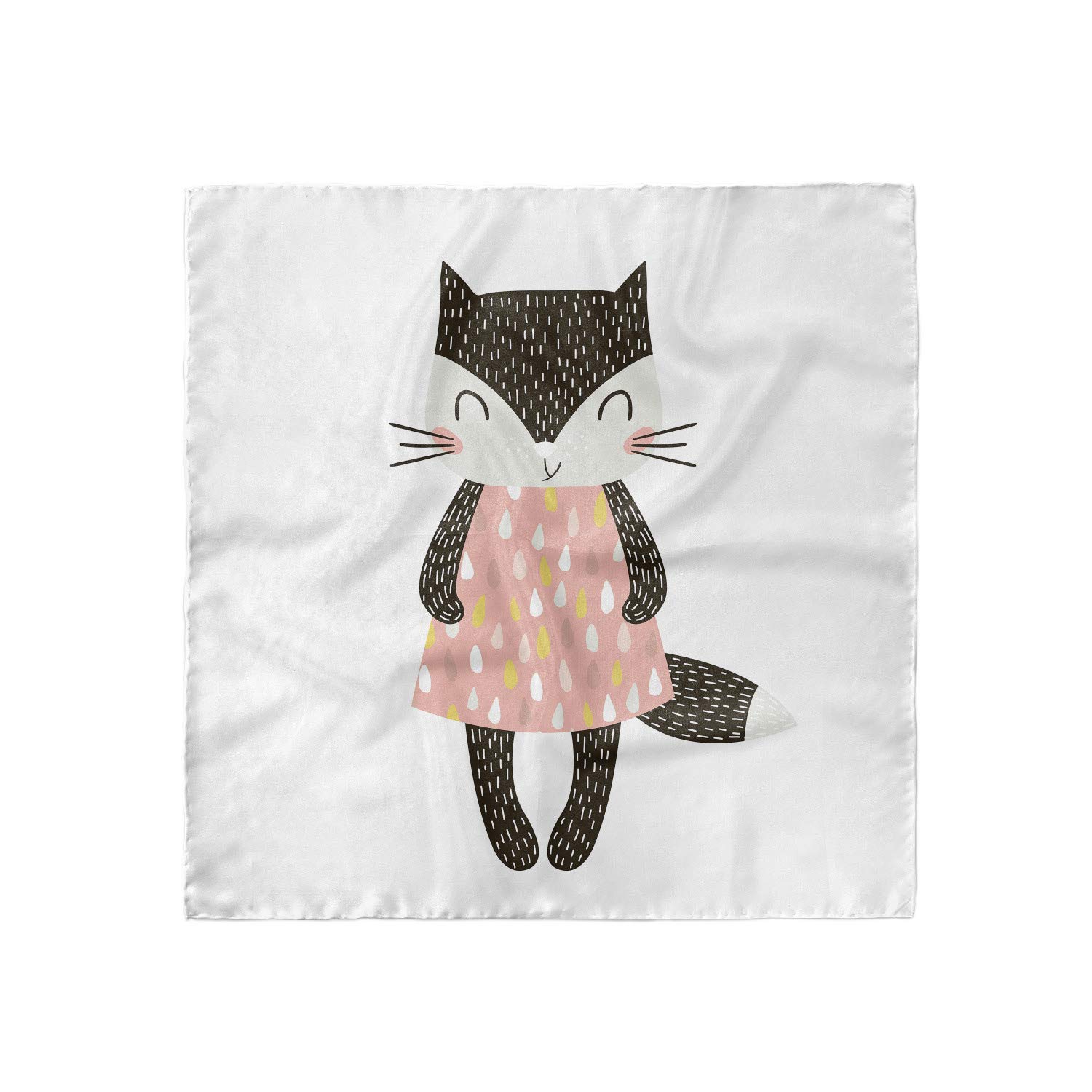 Ambesonne Cat Print Headscarf - Stylish Hijab Scarf with Cute House Pet in Dress Design - Perfect for Muslim Women, Fashion Accessories & Everyday Wear