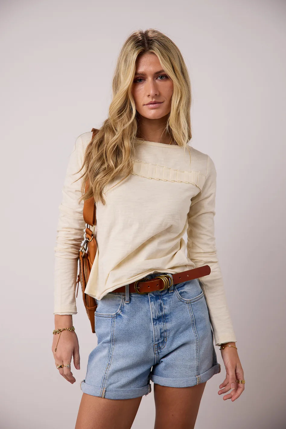 Lainey Knit Top for Women - Soft & Comfortable Casual T-Shirt | Perfect for Everyday Wear, Layering & Outfits | FINAL SALE