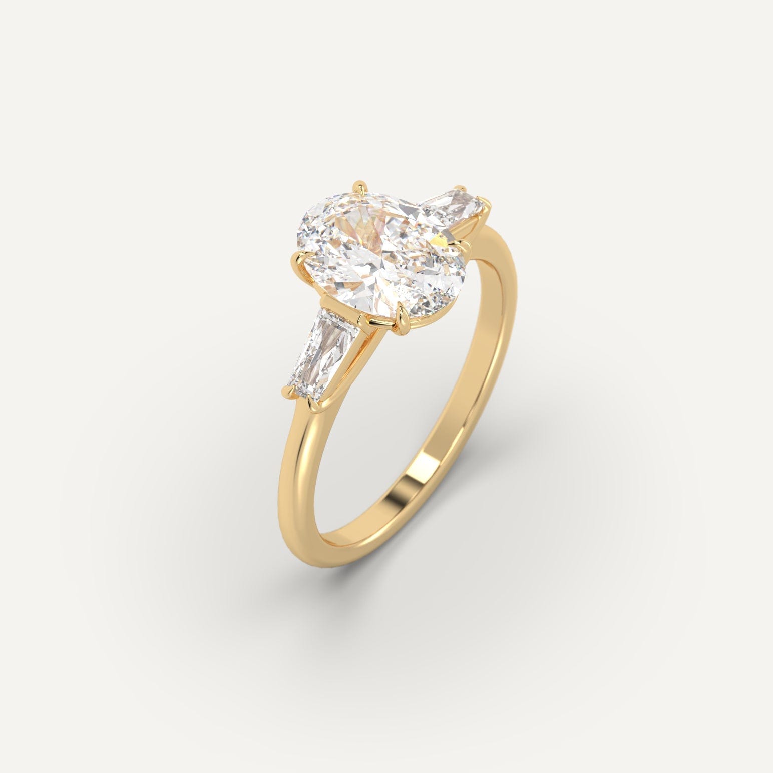 2 Carat Oval Cut Diamond Engagement Ring for Women - Elegant Solitaire Wedding Band, Perfect for Proposals, Anniversaries & Special Occasions