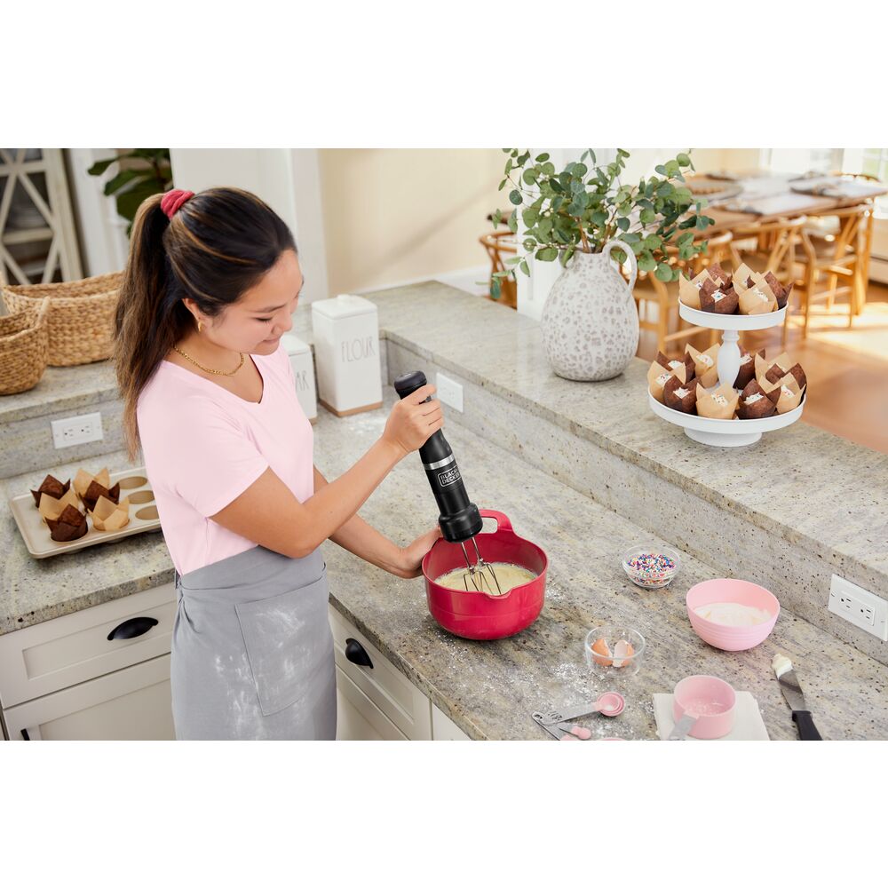 Kitchen Wand™ Hand Mixer Attachment - Powerful & Compact Electric Mixer for Baking, Cooking & Whipping - Perfect for Cakes, Cookies, Dough & More
