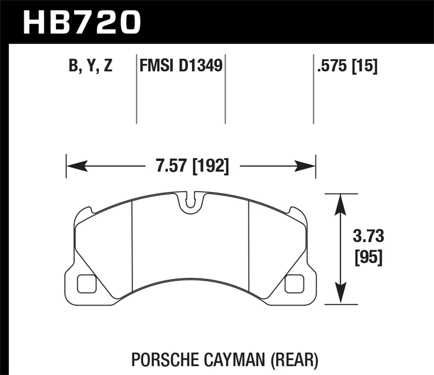 HB720B.575 HPS 5.0 High Performance Street Brake Pads - Premium Ceramic Brake Pads for Smooth & Quiet Stopping - Perfect for Daily Commuting & City Driving