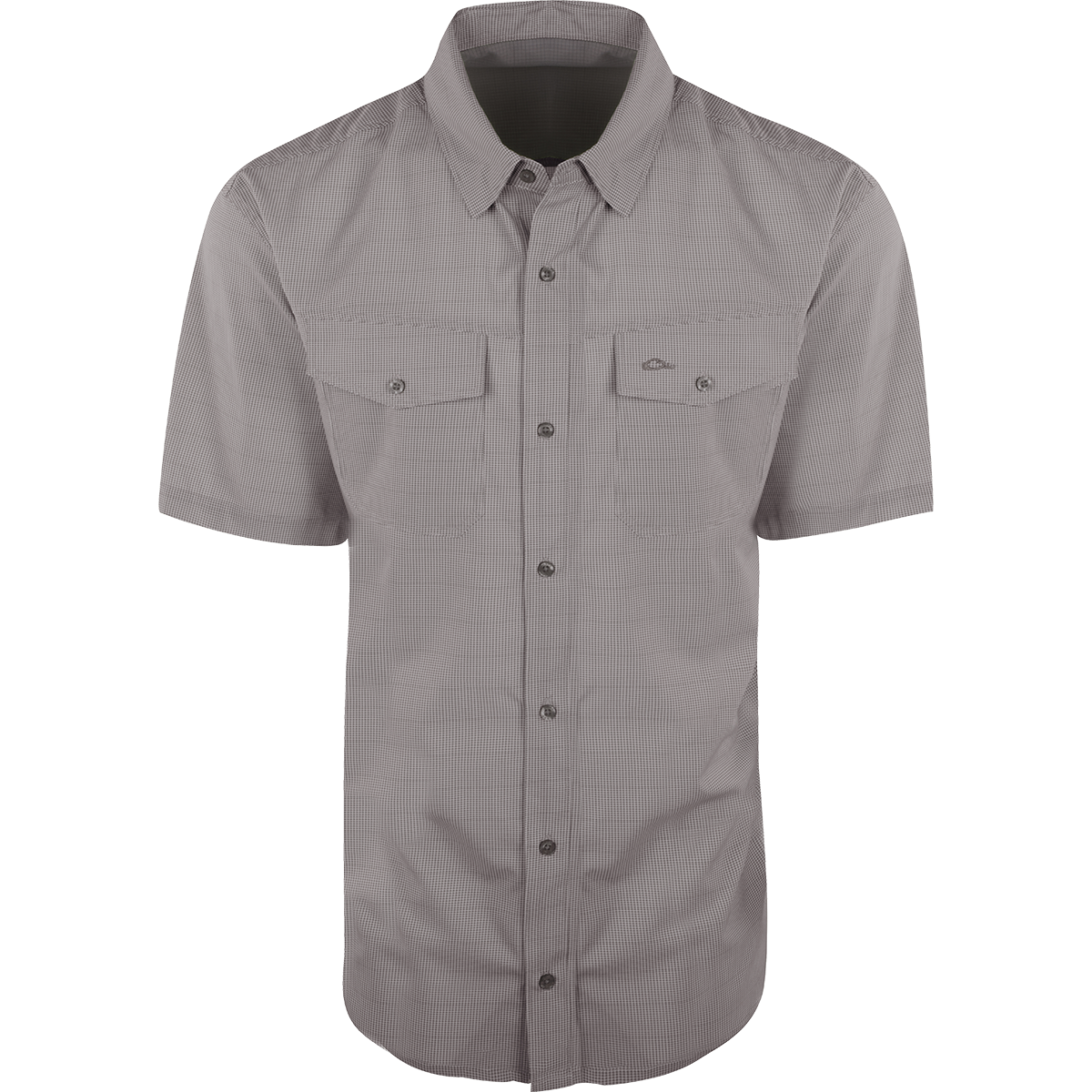 Men's Traveler's Check Short Sleeve Button Down Shirt - Lightweight Wrinkle-Resistant Casual Shirt for Business Travel & Summer Vacations