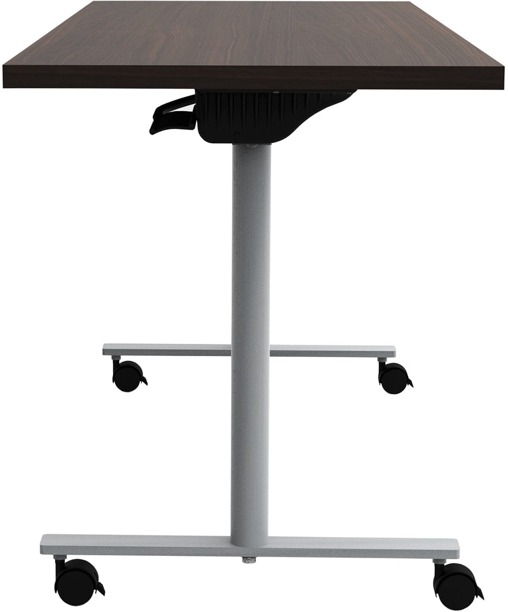 Safco JURNI 60 x 24 Inch Flip Top Table with Locking Casters [JN6024NFLPCA] - Perfect for Office, Classroom, and Home Workspace Use