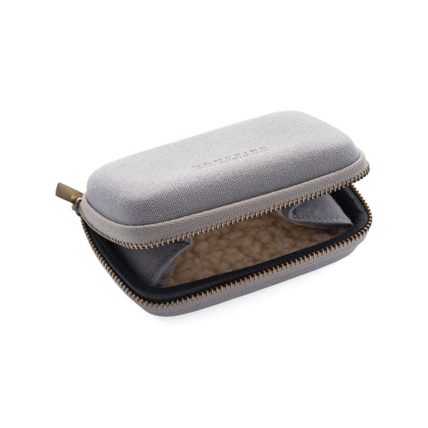 Premium Campfire Audio Gray Canvas Earbud Case - Durable & Stylish Protection for In-Ear Monitors | Perfect for Travel, Gym & Outdoor Adventures