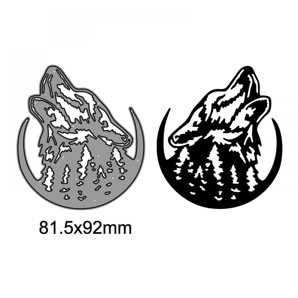 Wolf Animal Metal Cutting Dies for Card Making, Scrapbooking, DIY Paper Crafts - Perfect for Greeting Cards, Invitations, and Scrapbook Album Decorations