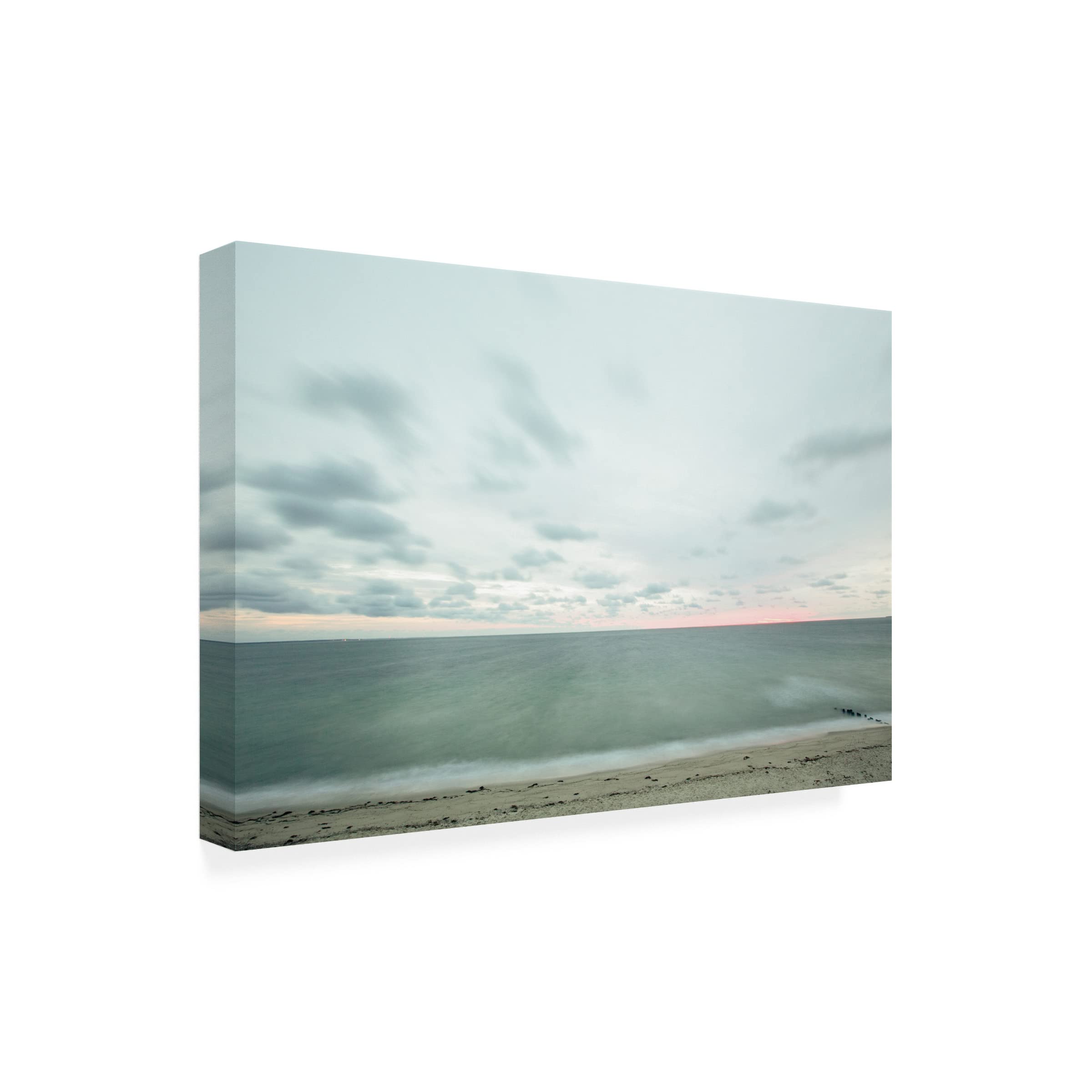 Trademark Fine Art 'Marthas Vineyard Beach I' Canvas Wall Art Print by Aledanda - Coastal Home Decor for Living Room, Bedroom & Office