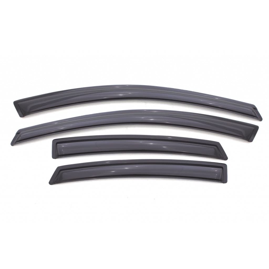AVS For Dodge Dart 2013-2016 Ventvisor Outside Mount Window Deflectors 4pc Smoke | 94529 - Rain Protection & Improved Airflow for Your Car