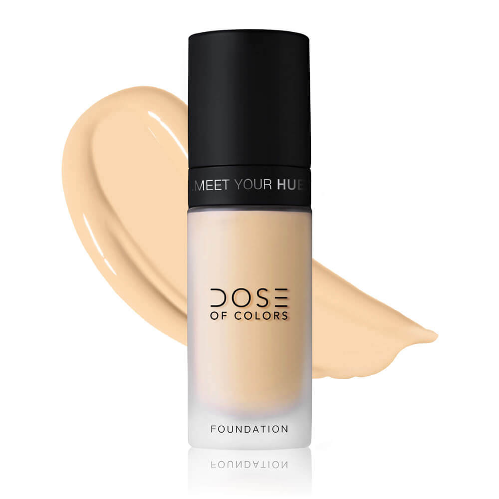 Dose of Colors Meet Your Hue Liquid Foundation - Full Coverage, Vegan & Cruelty-Free Makeup for Flawless Skin - Perfect for Daily Wear & Special Occasions