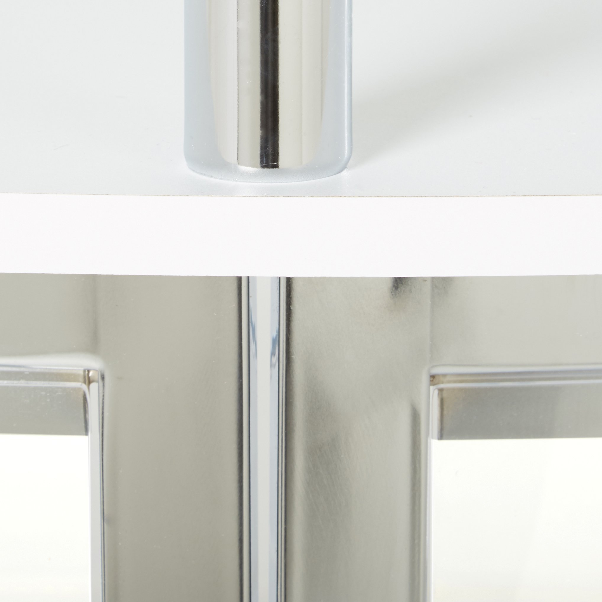 Modern White Freestanding Home Bar Cabinet with Glass Top, 2 Shelves & Wine Glass Rack - Coaster Home Furnishings Amarillo - Perfect for Living Room, Dining Room or Home Bar Setup