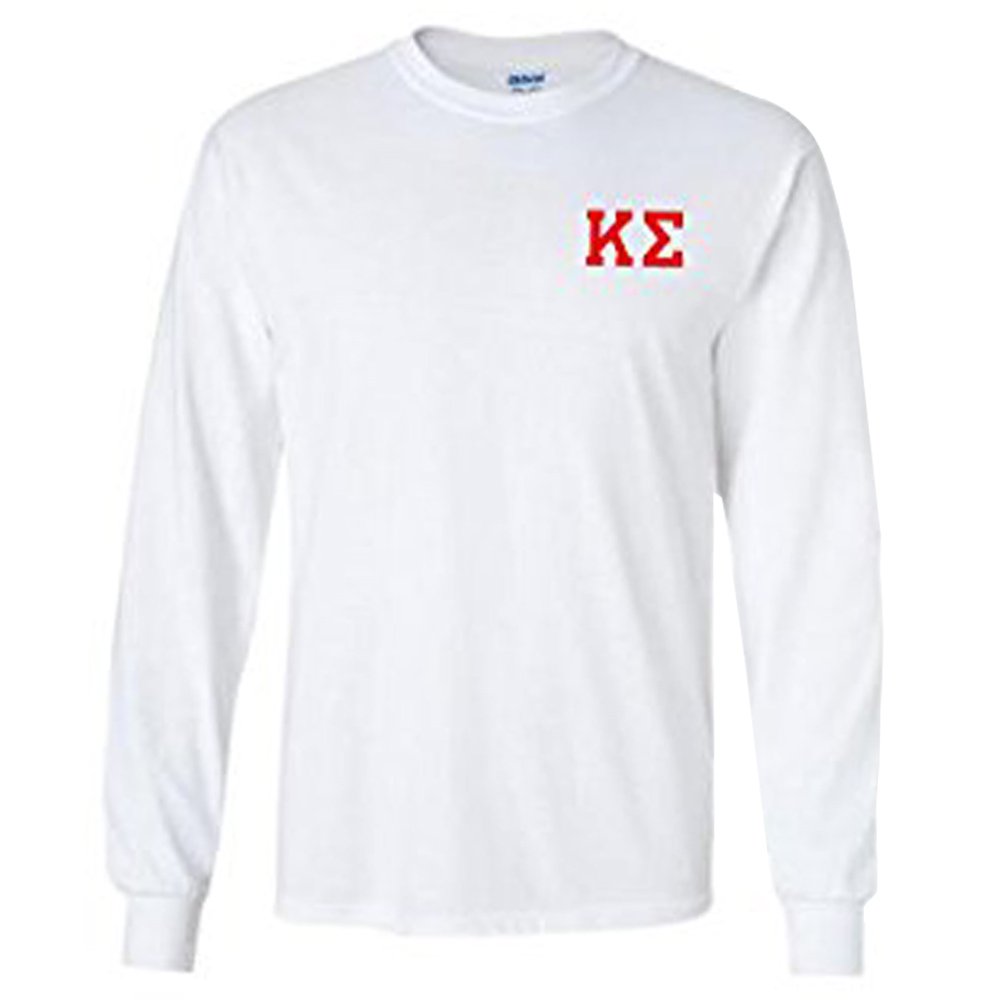 Kappa Sigma Flag Long Sleeve T-Shirt - Comfortable College Fraternity Apparel for Men - Perfect for Greek Life Events, Campus Wear & Brotherhood Pride