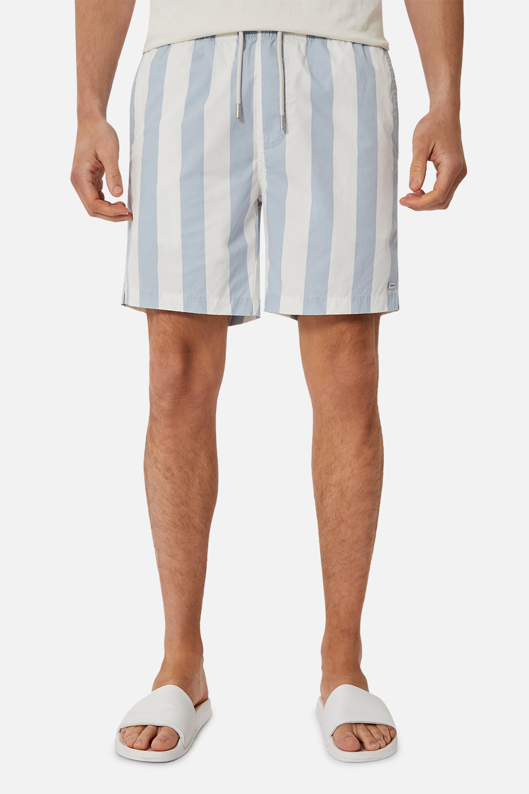Beverly Bahama Men's Swim Shorts - Light Blue Quick-Dry Beach Shorts for Swimming, Surfing & Summer Vacation