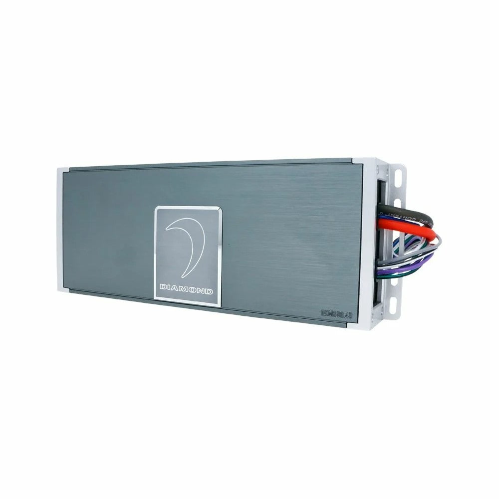 Refurbished Diamond Audio DXM800.4D 800W RMS 4-Channel Marine Amplifier - Waterproof Class D Full Range Car Audio System for Boats, RVs & Off-Road Vehicles
