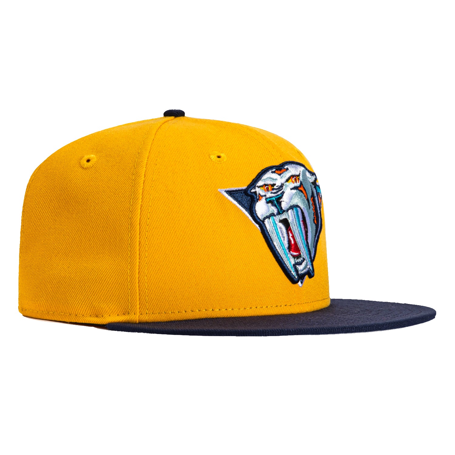 New Era 59Fifty Nashville Predators Snapback Hat - Gold & Light Navy NHL Hockey Cap for Men & Women - Perfect for Games, Tailgating & Fan Gear Collection