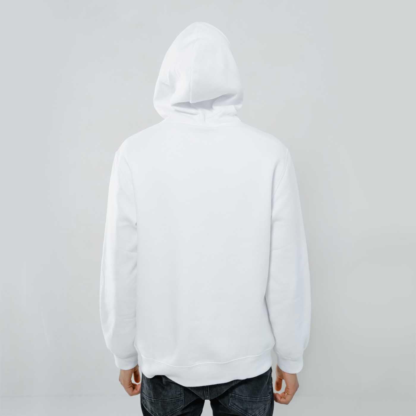 Azeeda Medium Square Swan Motif Hoodie for Women & Men - Soft Cotton Pullover Sweatshirt with Hood - Casual Streetwear for Everyday Wear, Outdoor Activities, and Lounge Comfort (HO00015966)