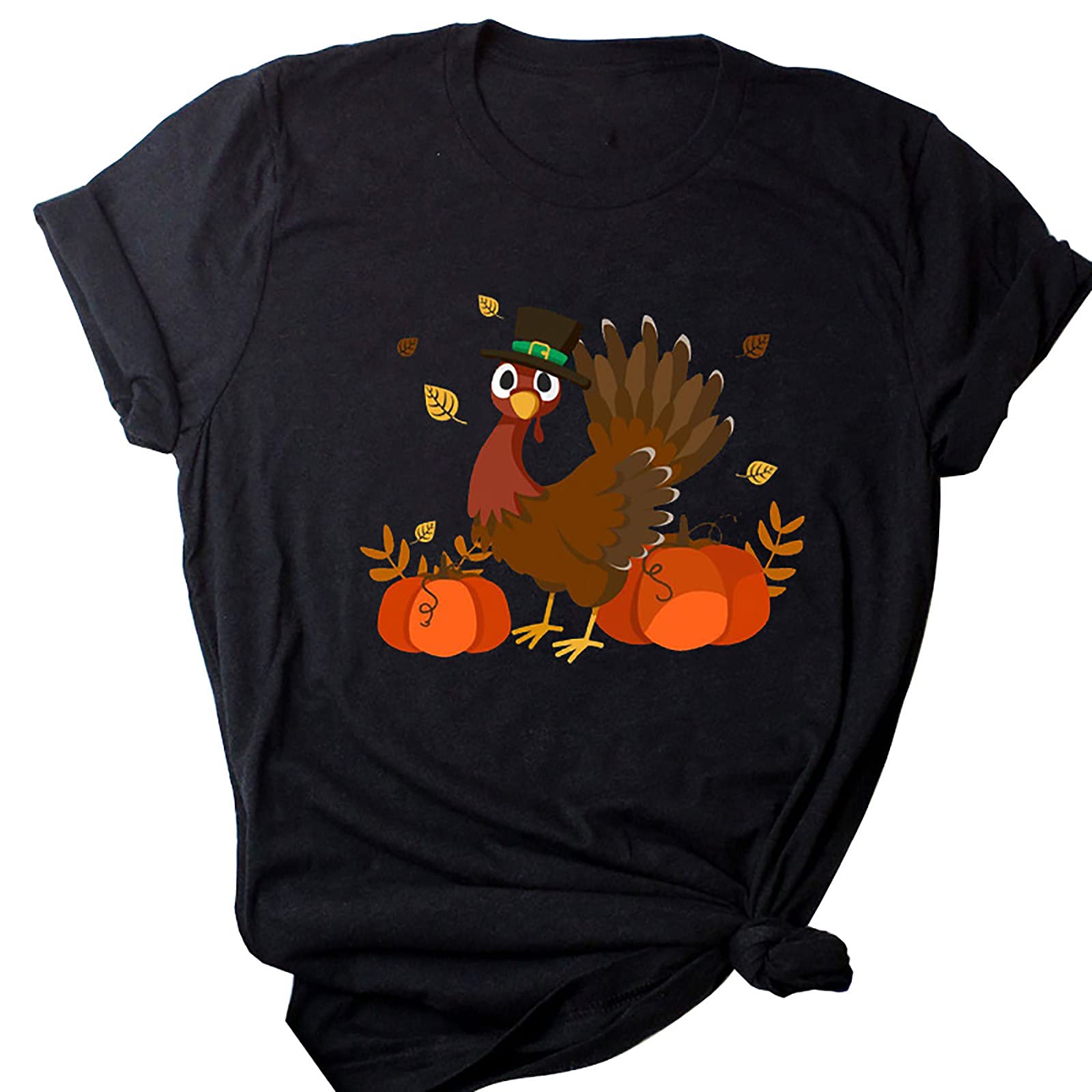Women's Casual Short Sleeve T-Shirt with Chicken Print - Round Neck Summer Basic Top for Everyday Wear, Street Style & Vacation Outfits