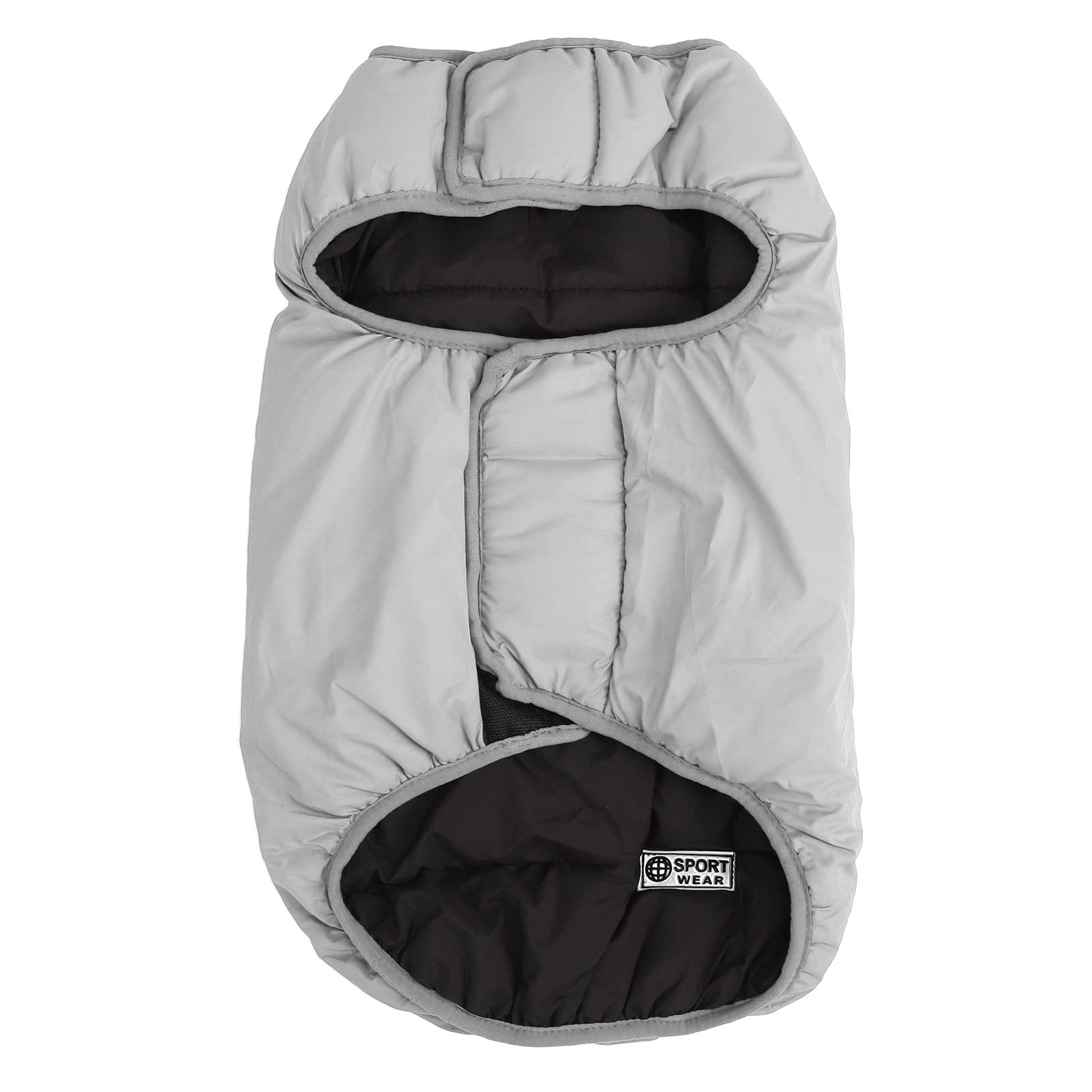 Warm Reversible Dog Vest Jacket for Cold Weather - Lightweight Insulated Coat for Small & Medium Dogs (Silver Gray) - Perfect for Winter Walks & Outdoor Adventures