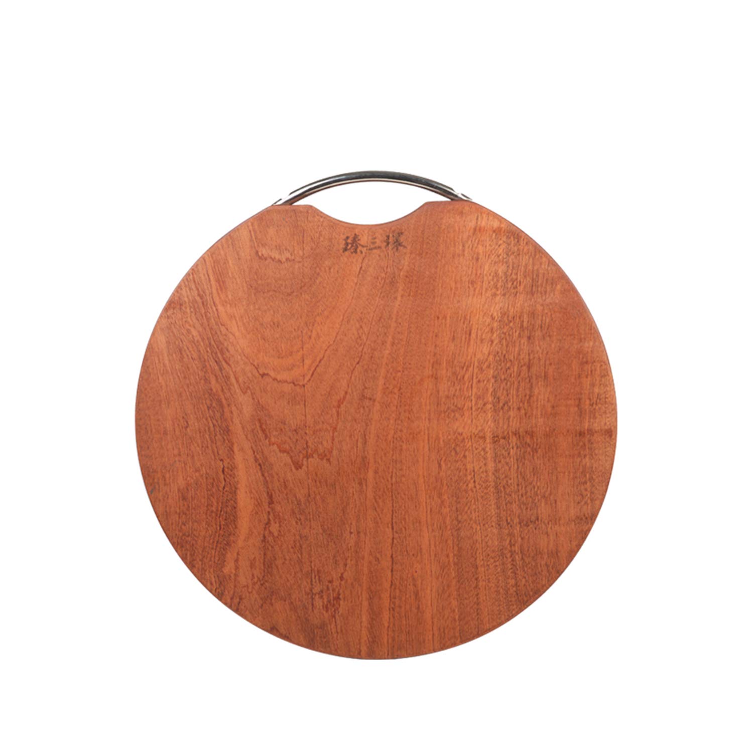 Premium Natural Wood Cutting Board - Solid Sapele Wood, No Glue or Paint, 13.4