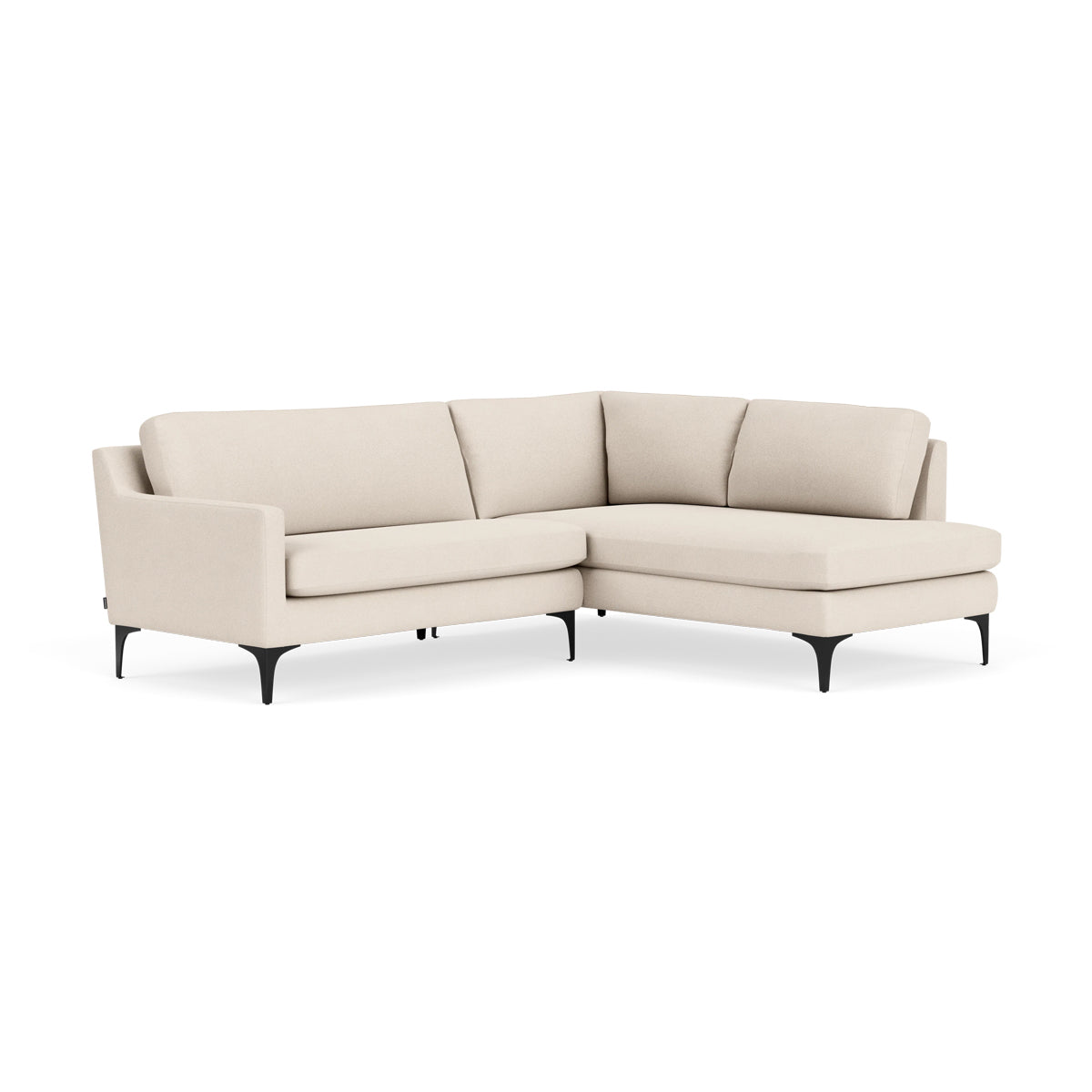 Astha Fabric Right Corner Sofa - Modern L-Shaped Sectional Couch for Living Room, Home Theater & Small Spaces | Comfortable & Stylish Lounge Furniture