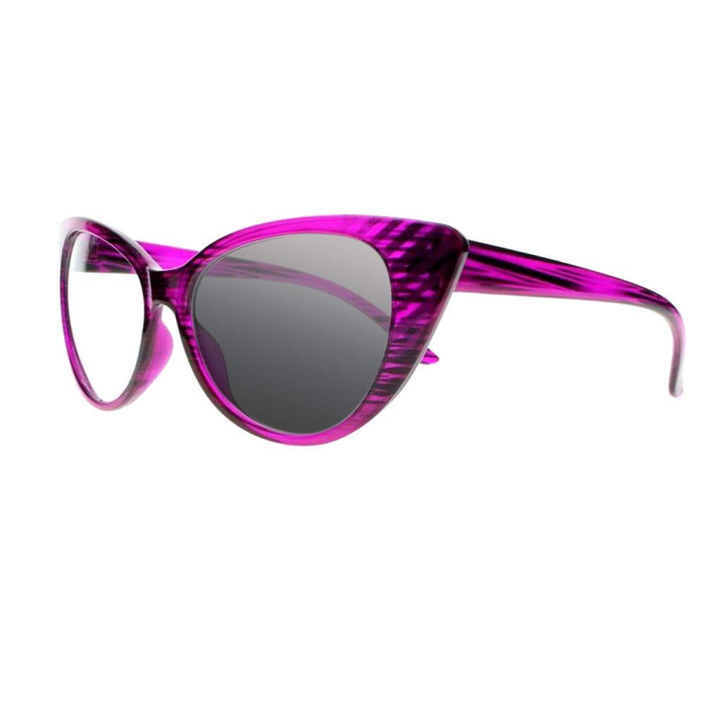 Women's Cat Eye Transition Photochromic Progressive Multifocal Reading Glasses with UV Protection - Stylish Light-Adjusting Sunglasses for Reading, Driving & Outdoor Activities