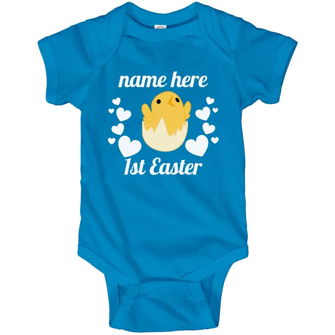 Baby Chick's First Easter Custom Infant Bodysuit - Adorable Easter Outfit for Newborns & Infants - Perfect for Easter Photos, Family Gatherings & Holiday Celebrations