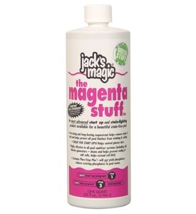 Jacks Magic JMMAGENTA032 The Magenta Stuff Pool Stain Remover - 32 oz for Swimming Pools & Spas | Removes Metal Stains & Restores Water Clarity
