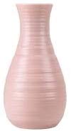 Dusty Rose Unbreakable Plastic Vase - Ceramic Look Flower Vase for Home Decor, Wedding Centerpieces & Office Arrangements