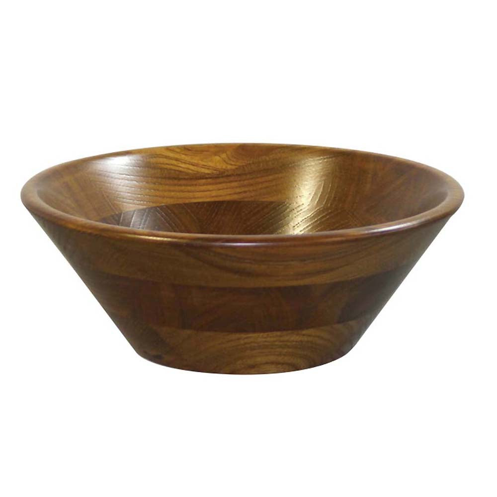 Premium Zelkova Wood Salad Bowl - Handcrafted Japanese Kijihiki Style for Healthy Meals & Entertaining - Perfect for Salads, Pasta, and Fruit Serving