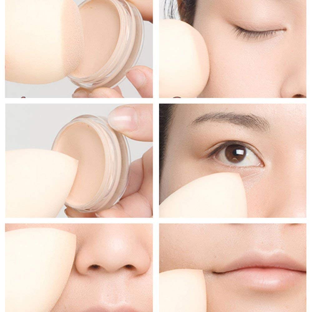 Liv'Oliv Water Drop Beauty Blending Sponge - Mini Powder Puff for Flawless Makeup Application (Set of 2) | Perfect for Liquid Foundation, Concealer & Setting Powder