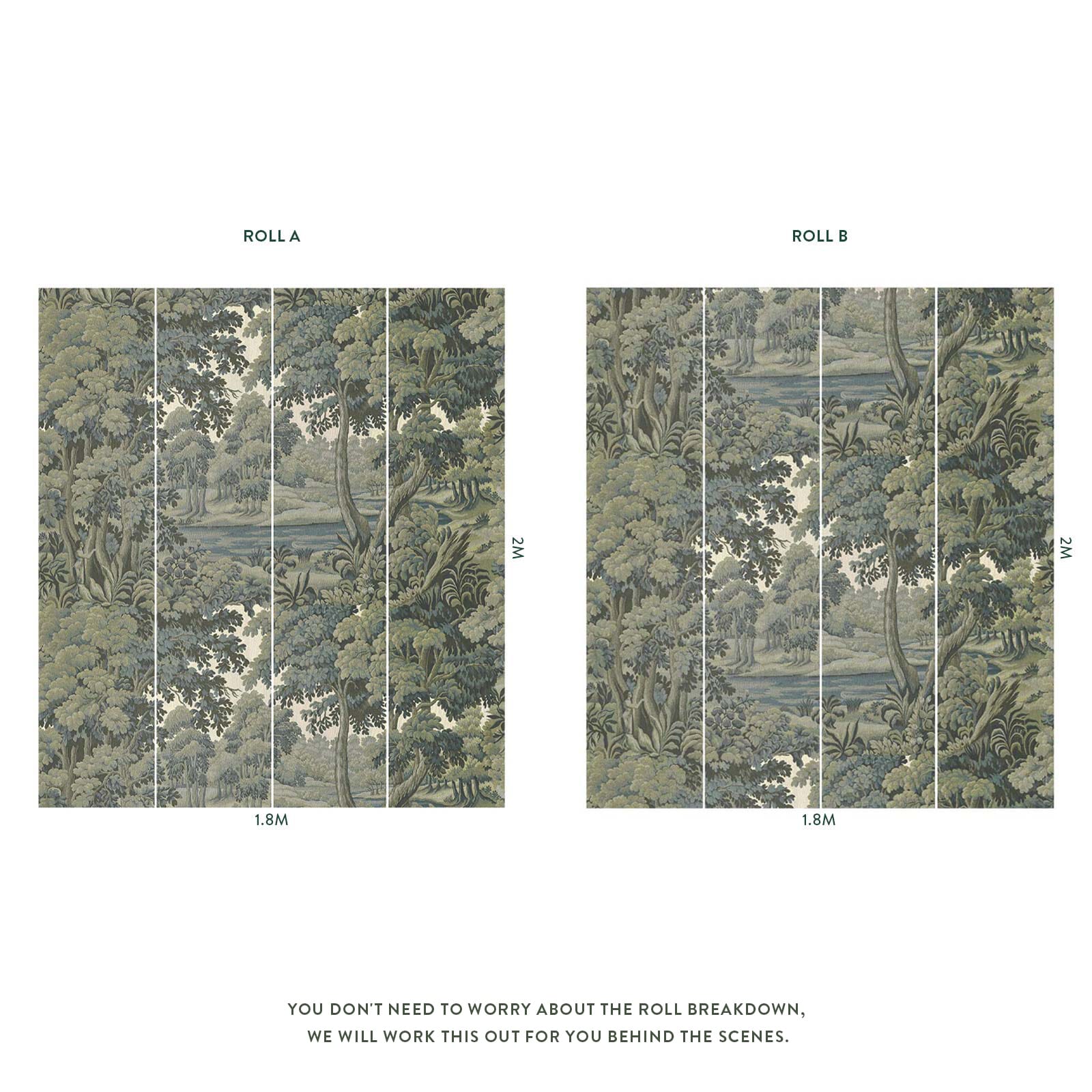 PLANTASIA Sage Green Botanical Wallpaper - Premium Peel & Stick Removable Wallpaper for Bedroom, Living Room & Home Decor