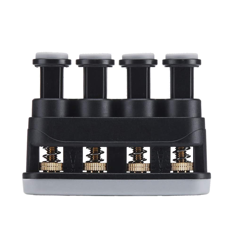 Adjustable Finger Strengthener Hand Grip Trainer for Guitar, Bass, Piano, Rock Climbing & Physical Therapy - Improve Dexterity & Strength - Black | Perfect for Musicians, Athletes & Rehabilitation