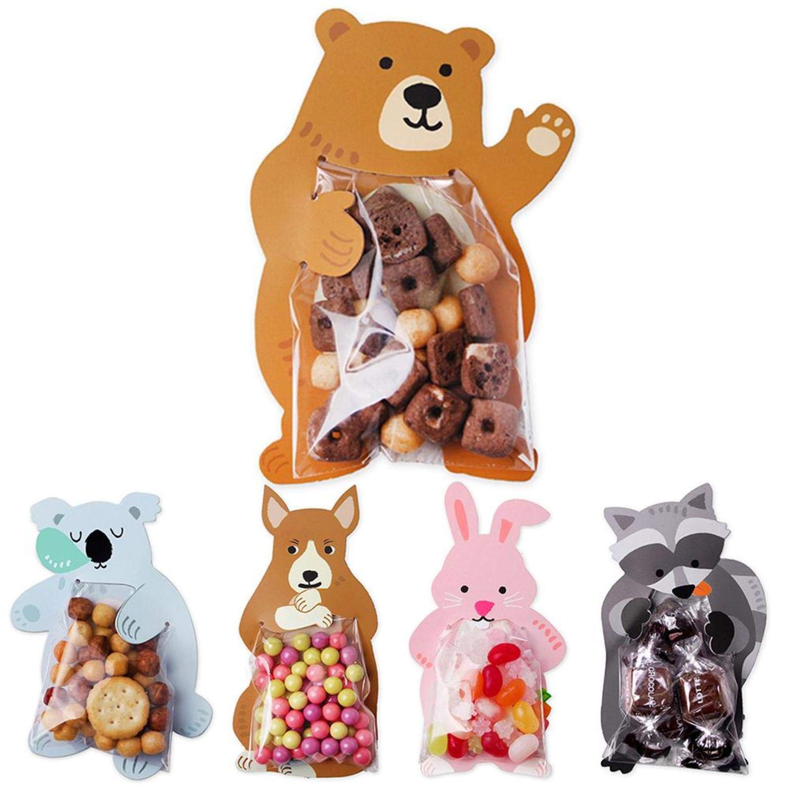 10pcs Cute Rabbit Ear Cookie Bags - Eco-Friendly Gift Bags for Candy, Biscuits, Snacks | Perfect for Baking, Wedding Favors, Baby Showers & Party Decorations | Great for Easter, Birthday Celebrations & Holiday Gifting