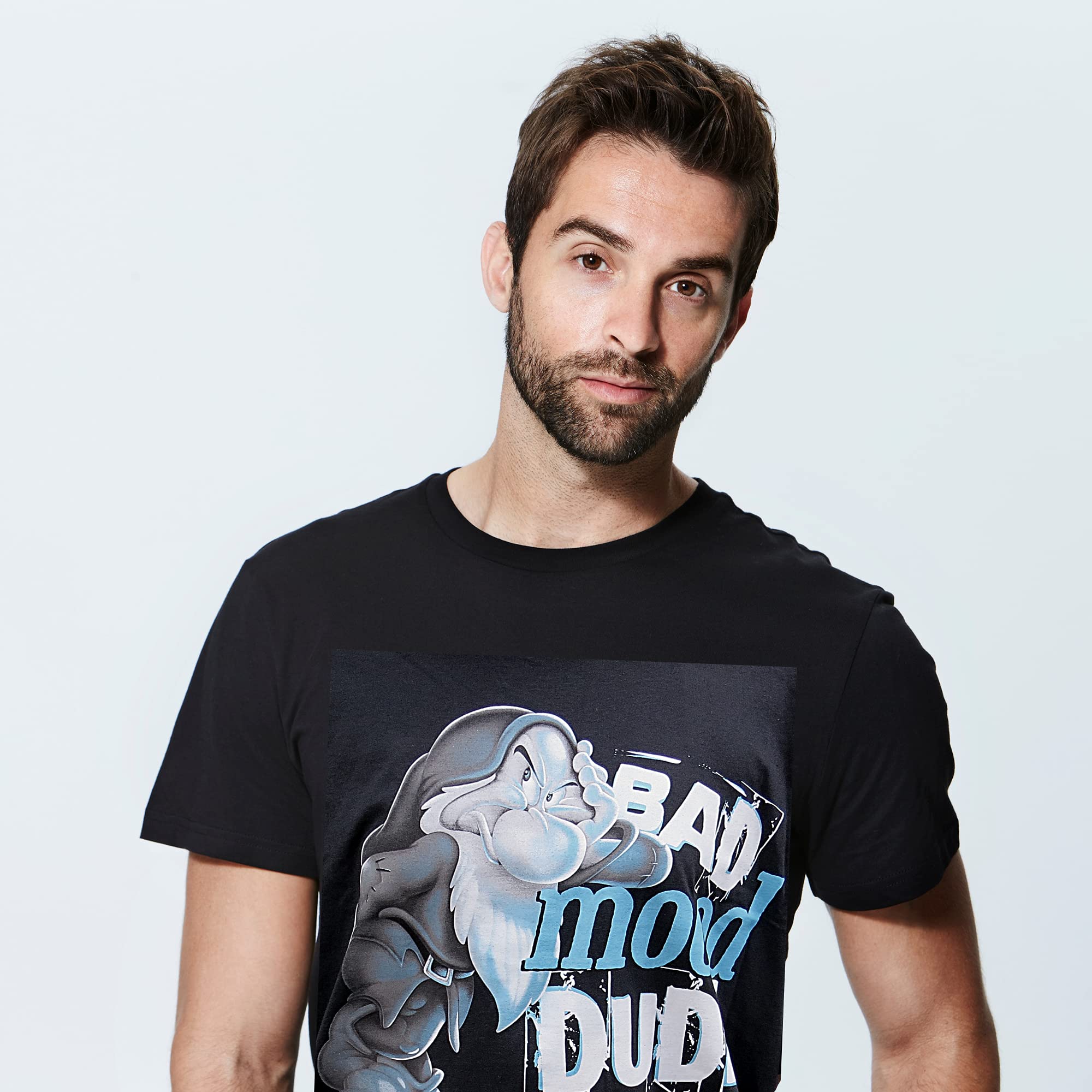 Grumpy Funny T-Shirt for Adults | Snow White & Seven Dwarfs Disney Graphic Tee | Bad Mood Dude Novelty Shirt (XXL) | Perfect for Disney Fans, Casual Wear & Gift Giving