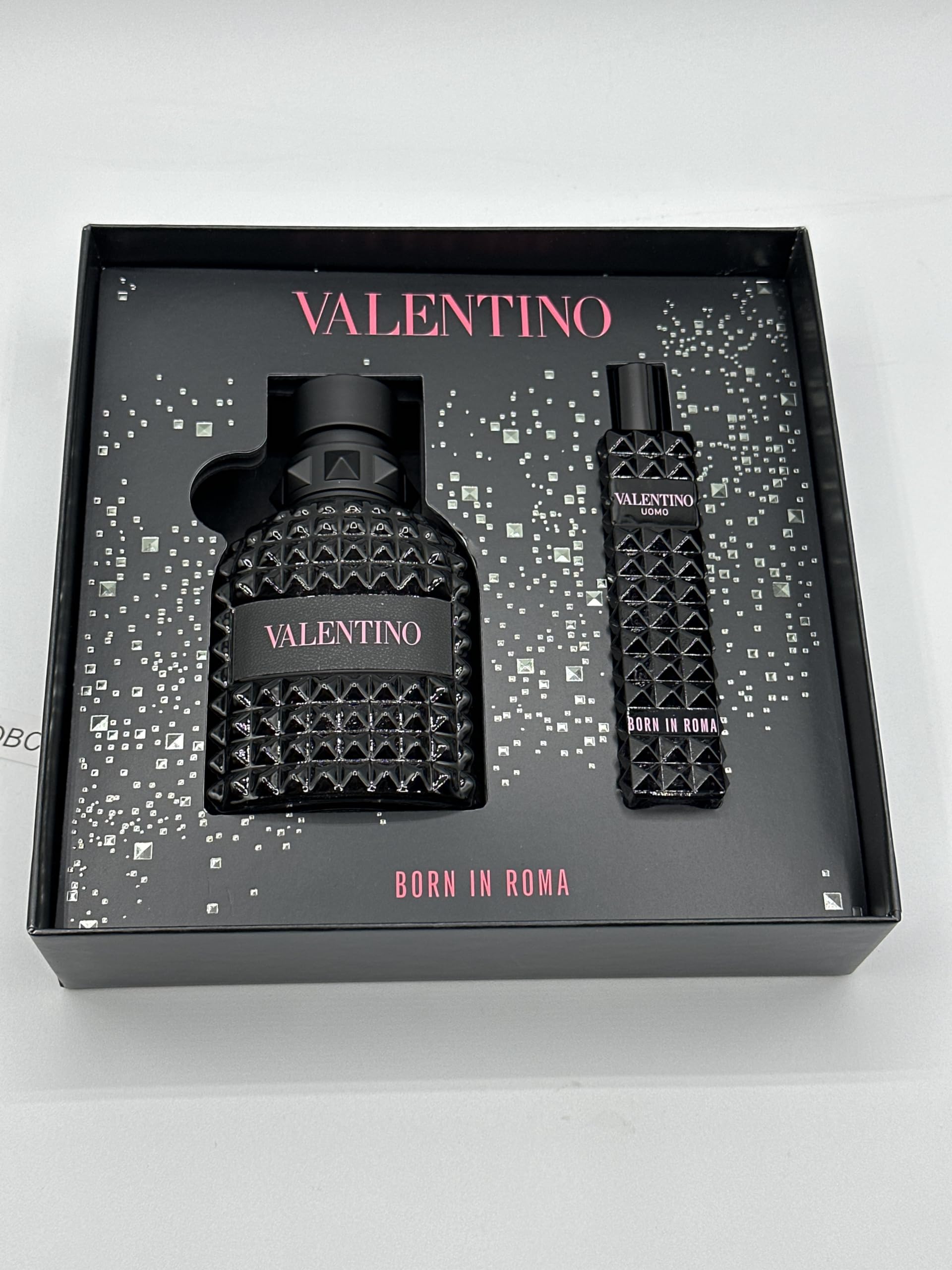 Valentino Born in Roma Uomo EDT 2-Piece Cologne Set for Men - Luxury Fragrance Gift Set for Date Night & Special Occasions