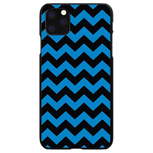 Black Blue Chevron Stripes On Black Case
