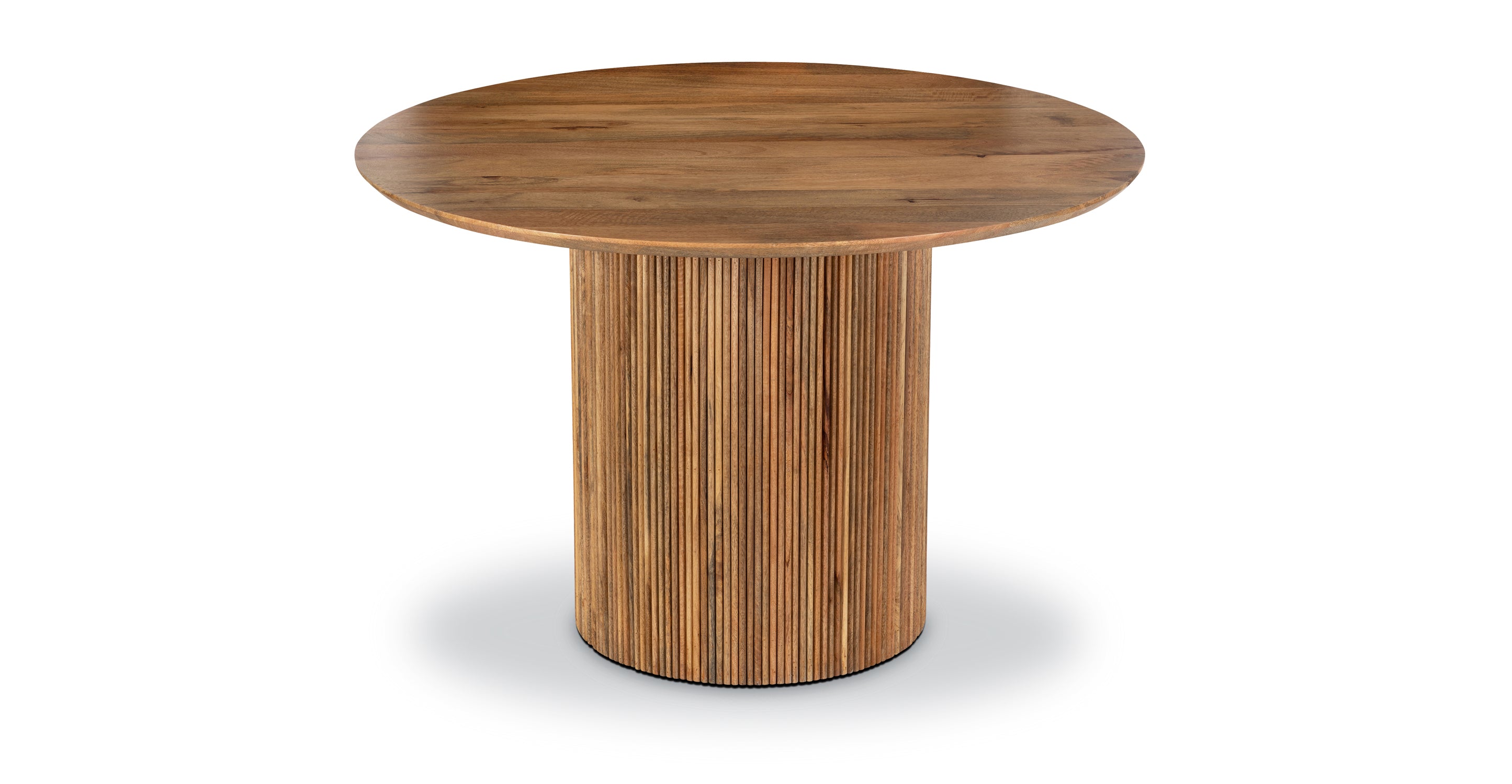 Deja 46-inch Round Dining Table - Modern & Stylish for Small Spaces - Perfect for Breakfast Nook, Kitchen, or Apartment Dining Area