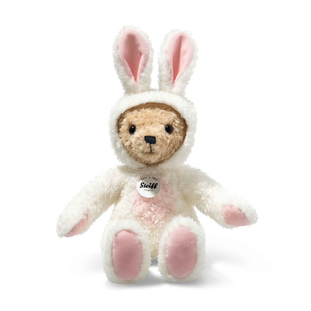 Cute Bunny Suit Teddy Bear Plush Toy - Soft Stuffed Animal Gift for Kids, Valentine's Day & Easter Decor
