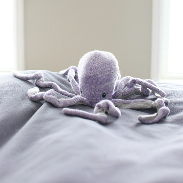 Orla Octopus Knit Toy - Soft & Cute Handmade Stuffed Animal for Kids | Perfect for Cuddling, Nursery Decor & Baby Shower Gifts