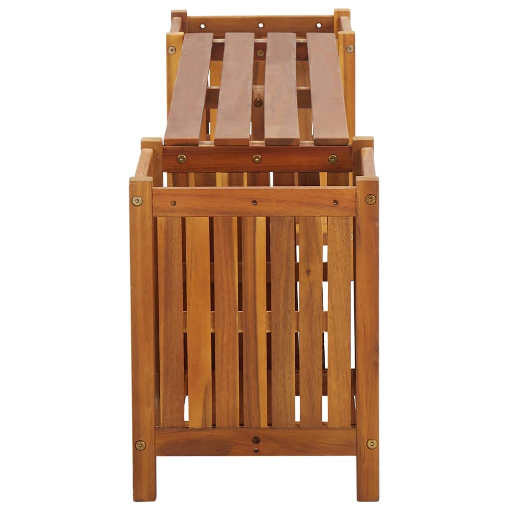 Premium Solid Wood Outdoor Storage Bench with Seat - Weatherproof Tool Box & Patio Furniture for Garden, Deck, Porch - Perfect for Outdoor Seating & Storage Organization
