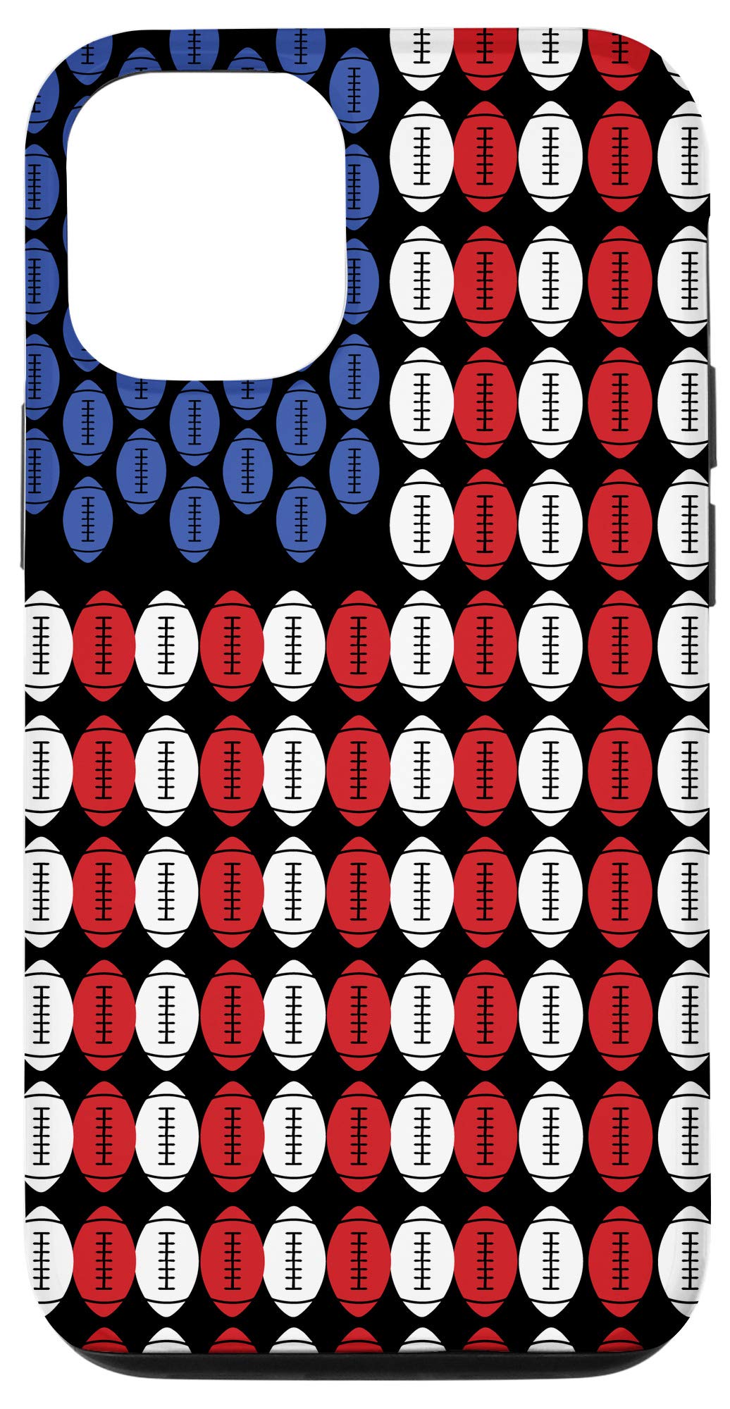 iPhone 12/12 Pro Case - Patriotic American Flag Design for Football & Rugby Fans | Durable Protective Phone Cover for Sports Enthusiasts | Perfect Gift for Game Day & Outdoor Activities